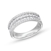 Thumbnail Image 1 of 1 CT. T.W. Diamond Edge Double Row Band in 14K White Gold