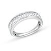 Thumbnail Image 1 of 1 CT. T.W. Certified Baguette-Cut Lab-Grown Diamond Band in 14K White Gold (F/VS2)