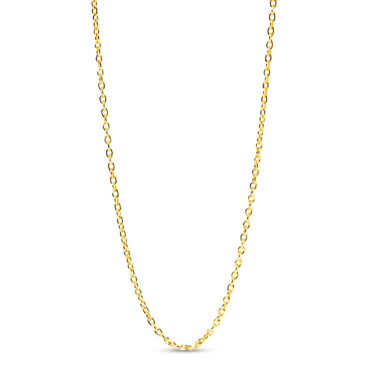 PDPAOLA™ at Zales Adjustable Cable Chain Charm Necklace in Sterling Silver with 18K Gold Plate - 19.5"