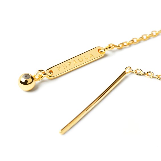 PDPAOLAâ¢ at Zales Adjustable Cable Chain Charm Necklace in Sterling Silver with 18K Gold Plate - 19.5"