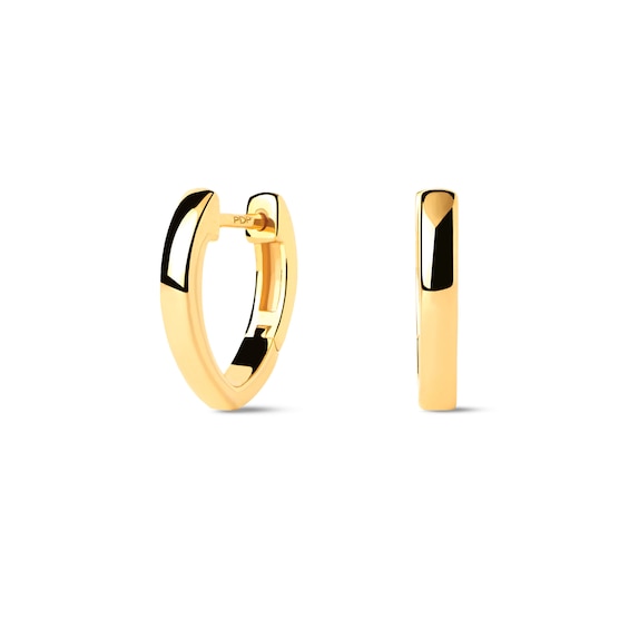 PDPAOLAâ¢ at Zales 15.0mm Half Heart-Shaped Hoop Earrings in Sterling Silver with 18K Gold Plate
