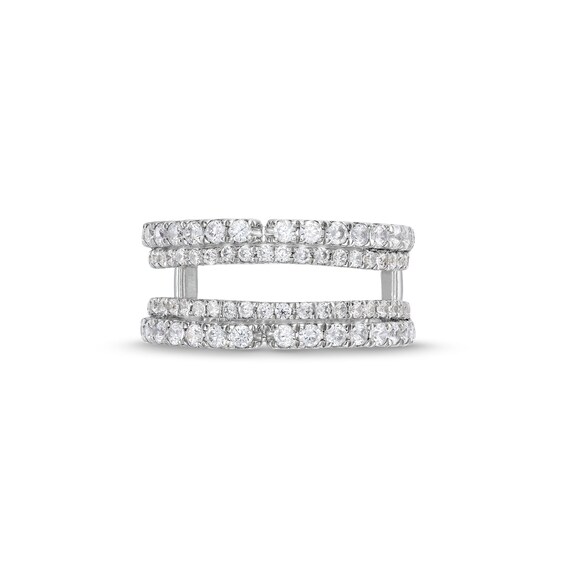 1-1/4 CT. T.w. Diamond Split Double Row Enhancer in 14K White Gold
