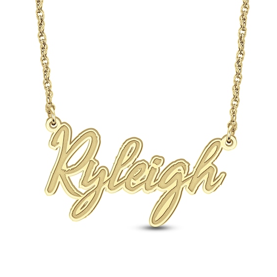 Italic Script Name Necklace (1 Line) Zales