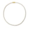 Thumbnail Image 1 of PDPAOLA™ at Zales Cubic Zirconia Tennis Necklace in Sterling Silver with 18K Gold Plate - 16.54"