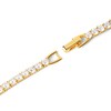 Thumbnail Image 2 of PDPAOLA™ at Zales Cubic Zirconia Tennis Necklace in Sterling Silver with 18K Gold Plate - 16.54"