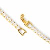 Thumbnail Image 4 of PDPAOLA™ at Zales Cubic Zirconia Tennis Necklace in Sterling Silver with 18K Gold Plate - 16.54"