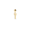 Thumbnail Image 1 of PDPAOLA™ at Zales Cubic Zirconia Letter "Y" Initial Bead Charm in Sterling Silver with 18K Gold Plate