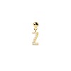 Thumbnail Image 1 of PDPAOLA™ at Zales Cubic Zirconia Letter "Z" Initial Bead Charm in Sterling Silver with 18K Gold Plate