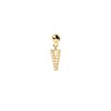 Thumbnail Image 1 of PDPAOLA™ at Zales Cubic Zirconia Letter "V" Initial Bead Charm in Sterling Silver with 18K Gold Plate