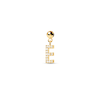 Thumbnail Image 1 of PDPAOLA™ at Zales Cubic Zirconia Letter "E" Initial Bead Charm in Sterling Silver with 18K Gold Plate