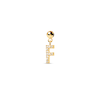 Thumbnail Image 1 of PDPAOLA™ at Zales Cubic Zirconia Letter "F" Initial Bead Charm in Sterling Silver with 18K Gold Plate
