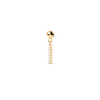 Thumbnail Image 1 of PDPAOLA™ at Zales Cubic Zirconia Letter "I" Initial Bead Charm in Sterling Silver with 18K Gold Plate