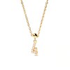 Thumbnail Image 3 of PDPAOLA™ at Zales Cubic Zirconia Number "4" Bead Charm in Sterling Silver with 18K Gold Plate