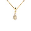 Thumbnail Image 2 of PDPAOLA™ at Zales Cubic Zirconia Number "6" Bead Charm in Sterling Silver with 18K Gold Plate