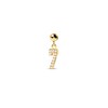 Thumbnail Image 1 of PDPAOLA™ at Zales Cubic Zirconia Number "7" Bead Charm in Sterling Silver with 18K Gold Plate