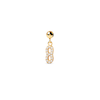 Thumbnail Image 0 of PDPAOLA™ at Zales Cubic Zirconia Number "8" Bead Charm in Sterling Silver with 18K Gold Plate