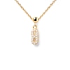 Thumbnail Image 2 of PDPAOLA™ at Zales Cubic Zirconia Number "8" Bead Charm in Sterling Silver with 18K Gold Plate