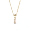 Thumbnail Image 3 of PDPAOLA™ at Zales Cubic Zirconia Number "8" Bead Charm in Sterling Silver with 18K Gold Plate