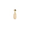 Thumbnail Image 1 of PDPAOLA™ at Zales Cubic Zirconia Number "0" Bead Charm in Sterling Silver with 18K Gold Plate
