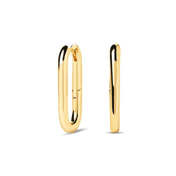 PDPAOLAâ¢ at Zales Paperclip Hoop Earrings in 18K Gold Plated Brass