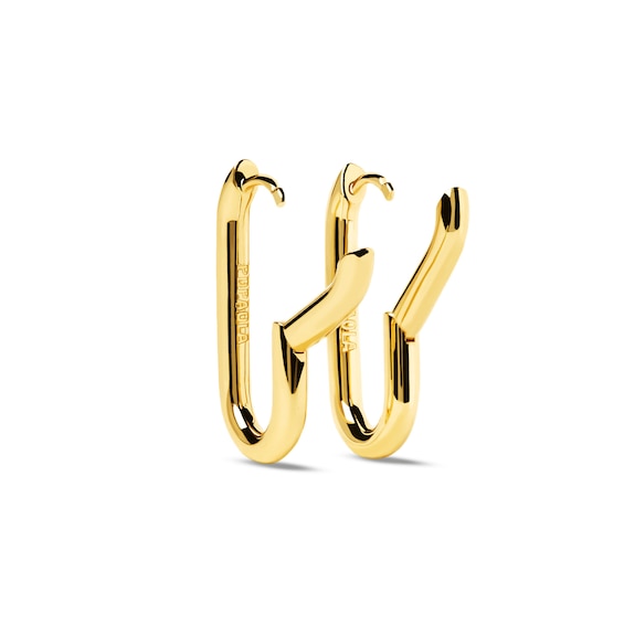 PDPAOLAâ¢ at Zales Paperclip Hoop Earrings in 18K Gold Plated Brass