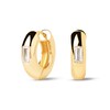 Thumbnail Image 0 of PDPAOLA™ at Zales Kali Baguette-Cut Cubic Zirconia Tube Hoop Earrings in Sterling Silver with 18K Gold Plate