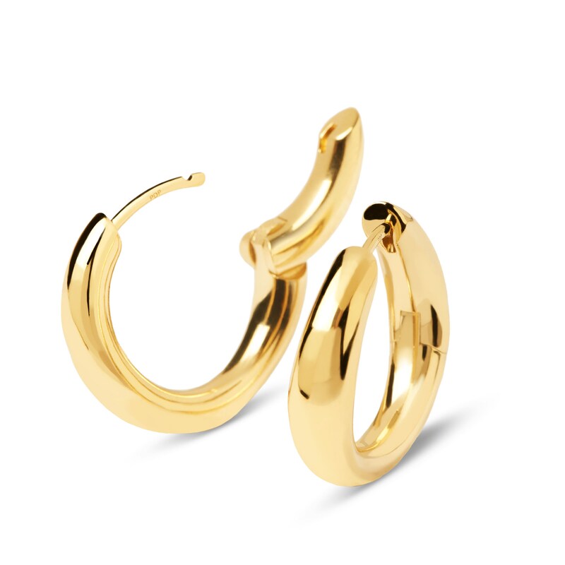 Main Image 5 of PDPAOLA™ at Zales 5.5mm Hoop Earrings in 18K Gold Plated Brass