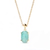 Thumbnail Image 3 of PDPAOLA™ at Zales Oval Amazonite Serenity Bead Charm in Sterling Silver with 18K Gold Plate