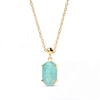 Thumbnail Image 2 of PDPAOLA™ at Zales Oval Amazonite Serenity Bead Charm in Sterling Silver with 18K Gold Plate