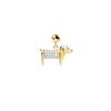 Thumbnail Image 0 of PDPAOLA™ at Zales Cubic Zirconia Dog Bead Charm in Sterling Silver with 18K Gold Plate