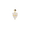 Thumbnail Image 1 of PDPAOLA™ at Zales Cubic Zirconia Heart with "MAMA" Bead Charm in Sterling Silver with 18K Gold Plate