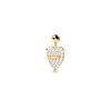 Thumbnail Image 0 of PDPAOLA™ at Zales Cubic Zirconia Heart with "MAMA" Bead Charm in Sterling Silver with 18K Gold Plate