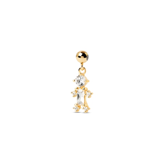 PDPAOLAâ¢ at Zales Cubic Zirconia "Mini Me" Child Bead Charm in Sterling Silver with 18K Gold Plate