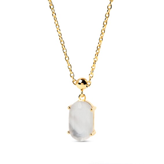 PDPAOLAâ¢ at Zales Oval Mother-of-Pearl Intuition Bead Charm in Sterling Silver with 18K Gold Plate