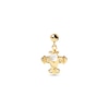 Thumbnail Image 0 of PDPAOLA™ at Zales Mother-of-Pearl Plane Bead Charm in Sterling Silver with 18K Gold Plate