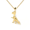 Thumbnail Image 2 of PDPAOLA™ at Zales Cubic Zirconia Skeleton Dinosaur Bead Charm in Sterling Silver with 18K Gold Plate