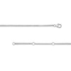 Thumbnail Image 2 of Blue Sapphire and 7/8 CT. T.W. Diamond Octagon Station Double Strand Necklace in 14K White Gold