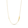 Thumbnail Image 2 of 1/2 CT. T.W. Hexagon Multi-Diamond and Baguette-Cut Emerald Station Necklace in 14K Gold