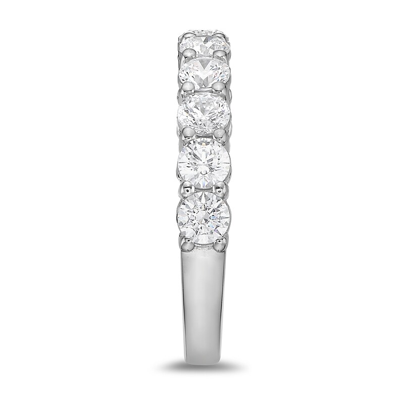 Main Image 2 of 1-1/2 CT. T.W. Diamond Eleven Stone Band in 10K White Gold (I/I2)
