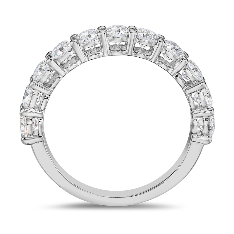 Main Image 3 of 1-1/2 CT. T.W. Diamond Eleven Stone Band in 10K White Gold (I/I2)