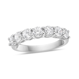 1-1/2 CT. T.W. Diamond Seven Stone Band in 10K White Gold (I/I2)