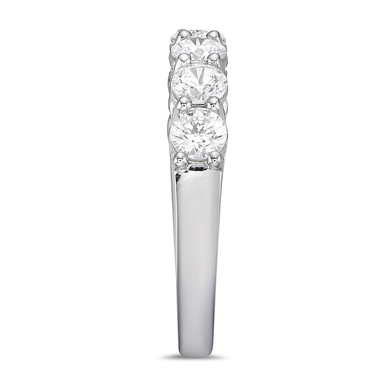Main Image 2 of 1-1/2 CT. T.W. Diamond Seven Stone Band in 10K White Gold (I/I2)