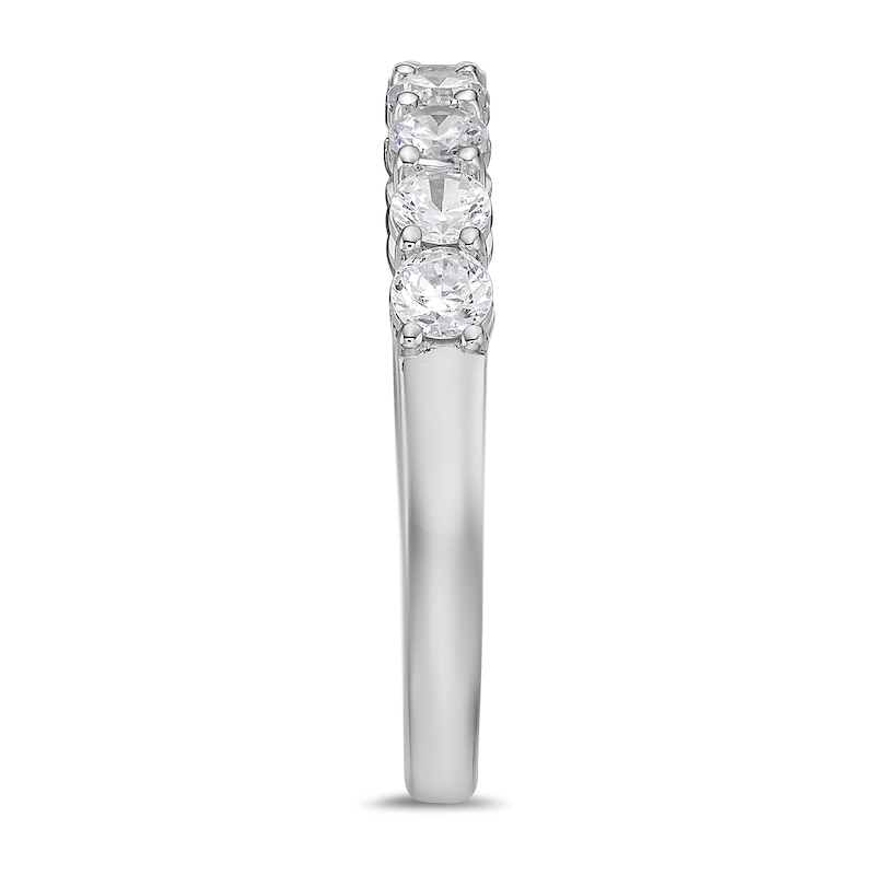 Main Image 2 of 3/4 CT. T.W. Diamond Nine Stone Band in 10K White Gold (I/I2)