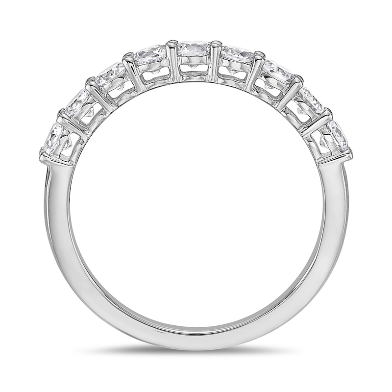 Main Image 3 of 3/4 CT. T.W. Diamond Nine Stone Band in 10K White Gold (I/I2)
