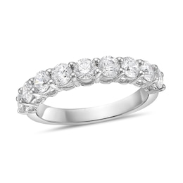 1-1/2 CT. T.W. Diamond Nine Stone Band in 10K White Gold (I/I2)