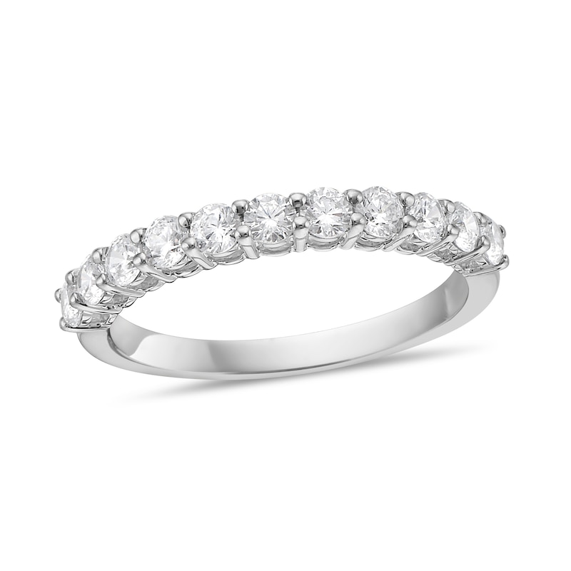 Main Image 1 of 3/4 CT. T.W. Diamond Eleven Stone Band in 10K White Gold (I/I2)