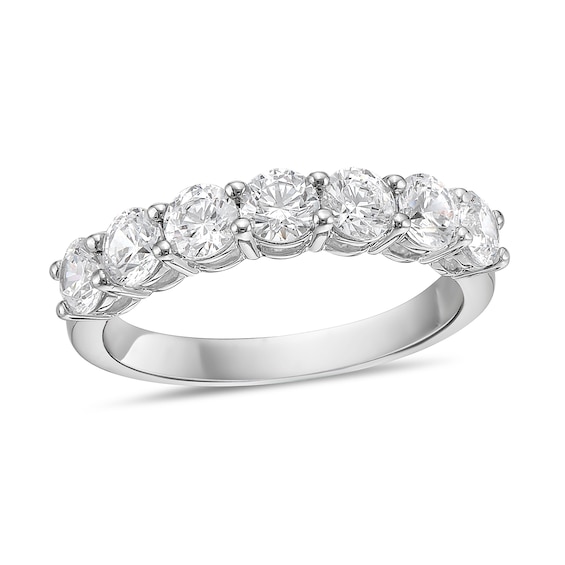 4 CT. T.w. Diamond Seven Stone Band in 10K Gold (I/I2
