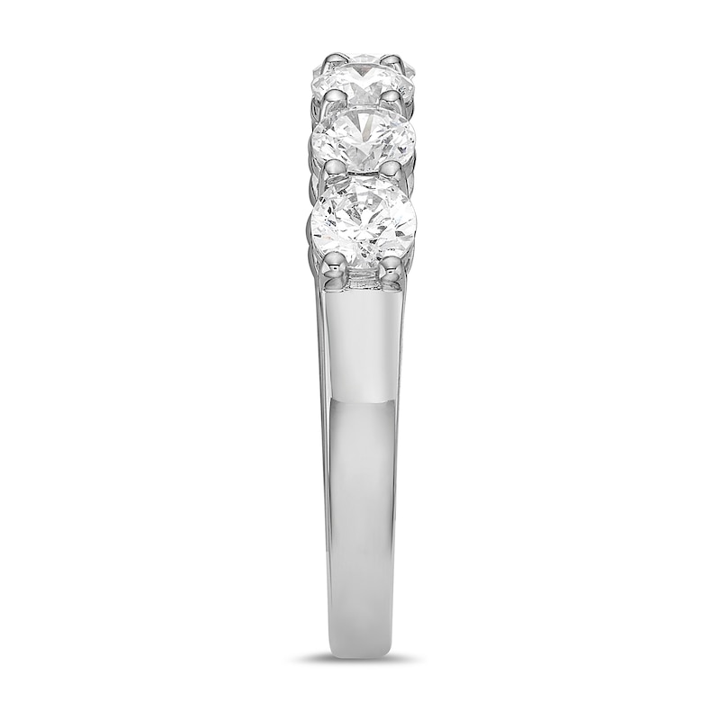 Main Image 2 of 1-1/4 CT. T.W. Diamond Seven Stone Band in 10K White Gold (I/I2)