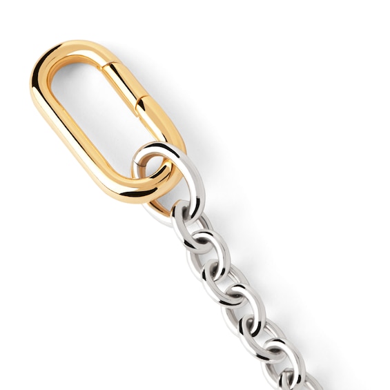 PDPAOLA™ at Zales Interlocking Paperclip Cable Chain Bracelet in Brass and 18K Gold Plate