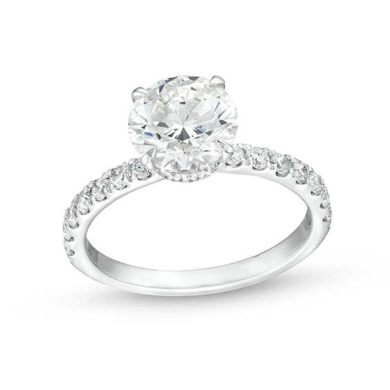 2-1/2 CT. T.w. Certified Lab-Created Diamond Engagement Ring in 14K White Gold (H/Si2)